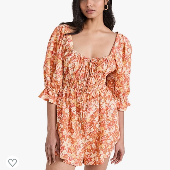 Free People Show Me Love Floral Romper - Picture 3 of 5